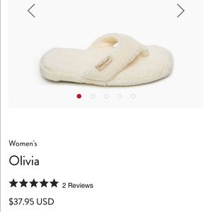 Minnetonka Cream Olivia Slipper NWT